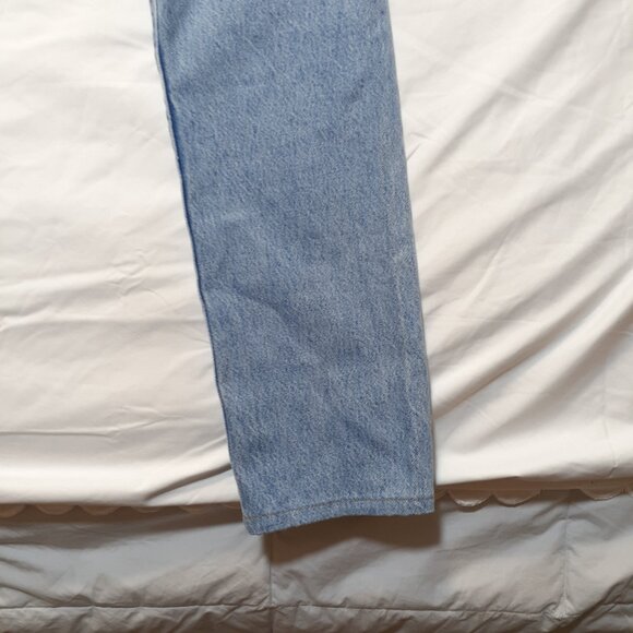 Levis 501 Straight Leg Button Fly Jeans W25 L30 Light Blue 125010373 - Picture 13 of 14